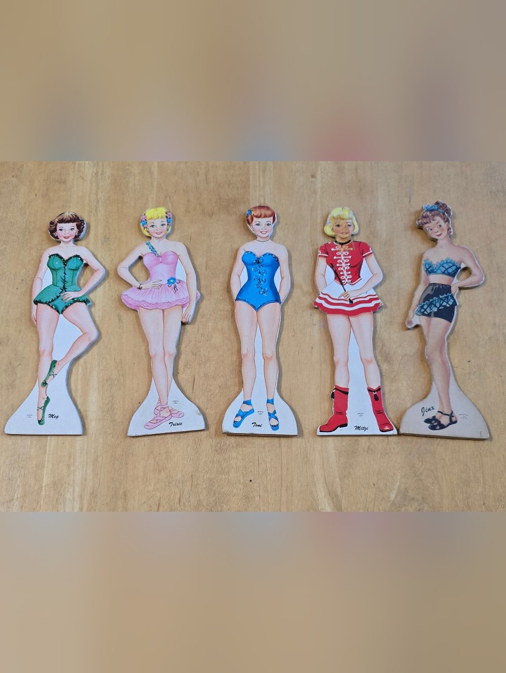 Vintage Campus Queen Paper Doll Set - 1950s